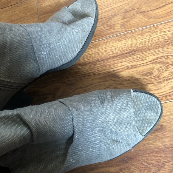 Blowfish Canvas Peep Toe Booties - Picture 8 of 8